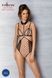 Боди с открытой грудью Passion DOMINICA BODY L/XL beige, воротник-чокер, корсет &mdash; фото 5 из 8