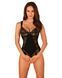 (SALE) Мереживне боді Obsessive Donna Dream crotchless teddy XS/S Black, відкритий доступ &mdash; фото 1 з 7