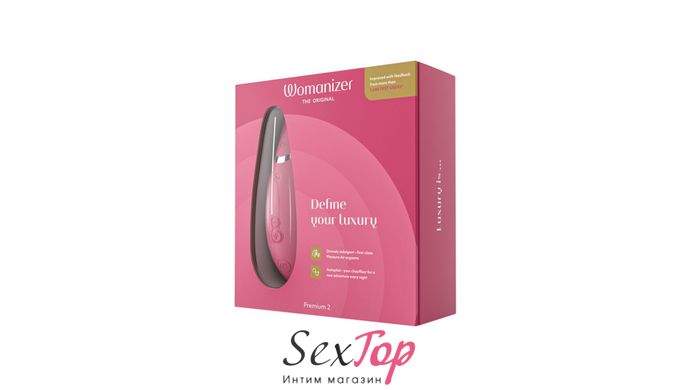 Вакуумный клиторальный стимулятор Womanizer Premium 2 - Raspberry SO8753 фото