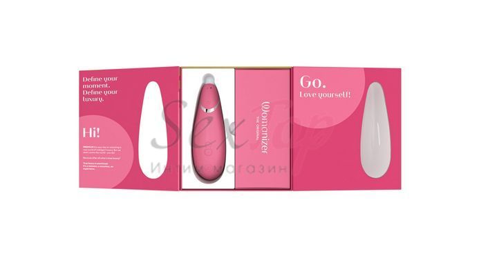 Вакуумний кліторальний стимулятор Womanizer Premium 2 - Raspberry, функції Autopilot та Smart Silenc - фото товару 7