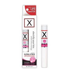 Стимулирующий бальзам для губ унисекс Sensuva - X on the Lips Bubble Gum с феромонами, жвачка Белый 1