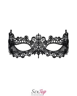 Кружевная маска Obsessive A701 mask, единый размер, черная SO7187 фото
