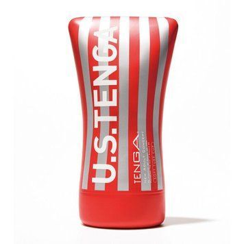 Мастурбатор Tenga US Soft Tube Cup (м&rsquo;яка подушечка велика), стискальний, суперпотужне всмоктування, Білий - 1