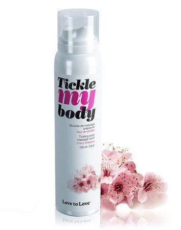 Масажна піна Love To Love TICKLE MY BODY Cherry Blossom (150 мл) зволожувальна - фото товару 1