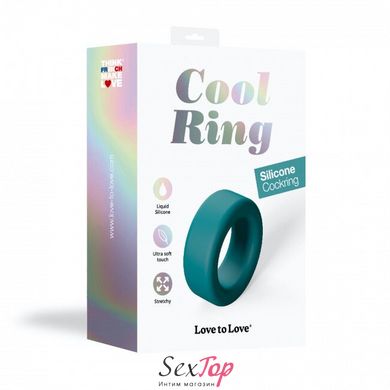 Эрекционное кольцо широкое Love To Love COOL RING - TEAL ME SO5091 фото