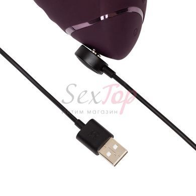 Подвійний вакуумний кліторальний стимулятор з вібрацією Womanizer Next Duo - Dark Purple - фото товару 10