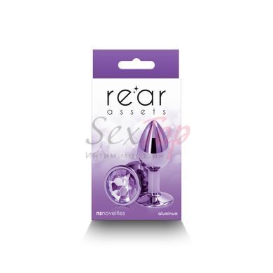 Анальна пробка NS Novelties Rear Assets - Small - Purple - фото товару 3