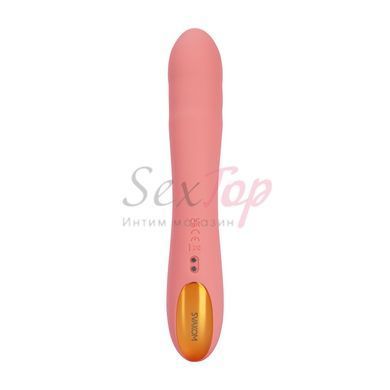 Смарт-вибратор с пульсацией Svakom Ava Neo Peach Pink, 15 режимов работы, водонепроницаемый &mdash;  фото товара 5