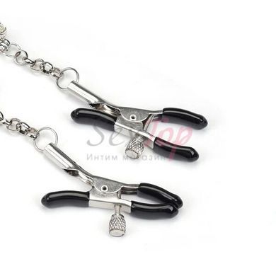 Затискачі для сосків Liebe Seele Glow-in-dark Nipple Clamps Blue - фото товару 3