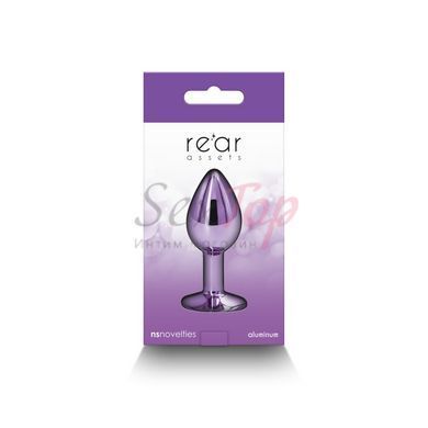 Анальна пробка NS Novelties Rear Assets - Small - Purple - фото товару 4
