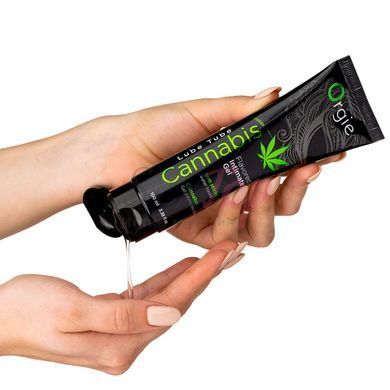 Лубрикант на водній основі Orgie Lube Tube Cannabis, 100 мл, їстівний, з олією насіння конопель - фото товару 2