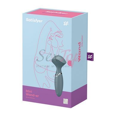 Вібромасажер Satisfyer Mini Wand-er Grey - фото товару 7
