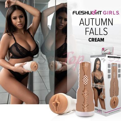Мастурбатор Fleshlight Girls: Autumn Falls - Cream, со слепка вагины, очень нежный &mdash;  фото товара 6