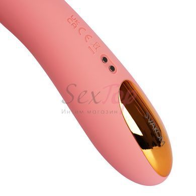 Смарт-вибратор с пульсацией Svakom Ava Neo Peach Pink, 15 режимов работы, водонепроницаемый &mdash;  фото товара 6