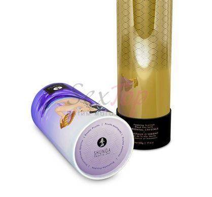 Пінлива сіль для ванни Shunga Dead Sea salt Oriental Crystals &mdash; Exotic Fruits (500 г) - фото товару 3