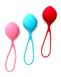 Вагінальні кульки Satisfyer Strengthening Balls (3шт), діаметр 3,8 см, маса 62-82-98г, монолітні SO2302 фото 2
