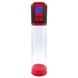 Автоматическая вакуумная помпа Men Powerup Passion Pump Red, LED-табло, перезаряжаемая, 8 режимов SO6226 фото 1