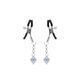 Затискачі для сосків Liebe Seele Glow-in-dark Nipple Clamps Blue &mdash; фото 1 з 4