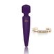 Вібромасажер Rianne S: Bella Mini Wand Purple, 10 режимів, медичний силікон, подарункове паковання SO3869 фото 1