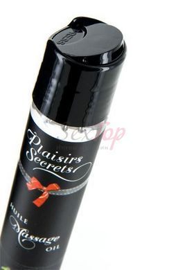 Масажна олія Plaisirs Secrets Strawberry (59 мл) з афродизіаками, їстівна, подарункова упаковка - фото товару 2