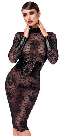 Платье Noir Handmade F375 Noirelle Lace Corset Midi dress M &mdash;  фото товара 1