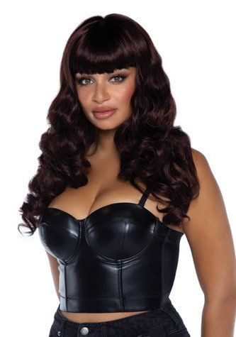 Волнистый парик Leg Avenue Misfit Long Wavy Wig Brown, длинный, реалистичный вид, 61 см &mdash;  фото товара 1