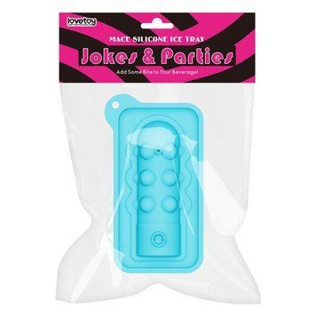 Форма для льоду або шоколаду у формі булави блакитна Lovetoy Mini Penis,  - 1