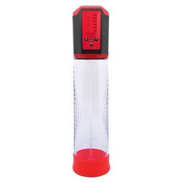 Автоматическая вакуумная помпа Men Powerup Passion Enlargement system Red, перезаряжаемая, 5 режимов,  - 1