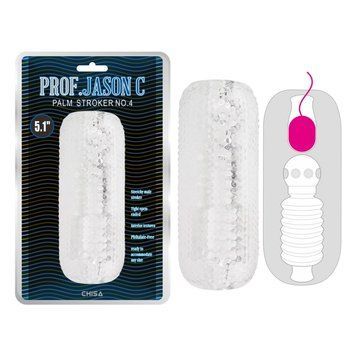 Насадка на член прозрачного цвета Chisa Palm Stroker 4, Прозрачный - 1