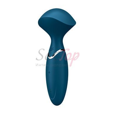 Вібромасажер Satisfyer Mini Wand-er Blue - фото товару 2