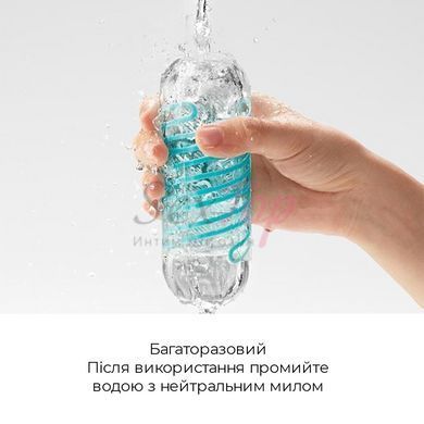 Мастурбатор Tenga Spinner 02 Hexa с упругой стимулирующей спиралью внутри, стандартная спираль &mdash;  фото товара 5