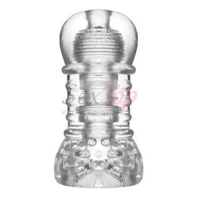 Мастурбатор рельефный прозрачного цвета Ice Girl Textured Sensation Stroker &mdash;  фото товара 2