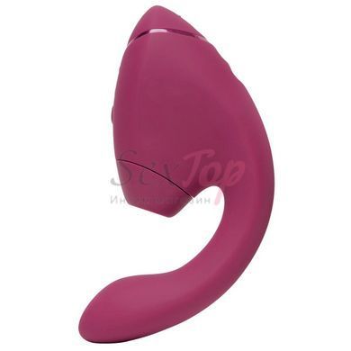 Подвійний вакуумний кліторальний стимулятор з вібрацією Womanizer Next Duo - Dusky Pink - фото товару 3