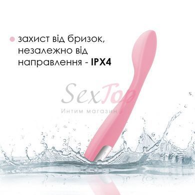 Стимулятор клитора и точки G Svakom Keri Pale Pink &mdash;  фото товара 5