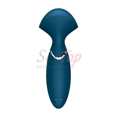 Вібромасажер Satisfyer Mini Wand-er Blue - фото товару 4