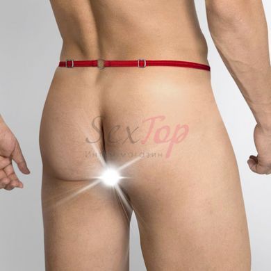 Мужские трусы XS-2XL с силиконовой анальной пробкой Art of Sex - Joni plug panties size M Red &mdash;  фото товара 2