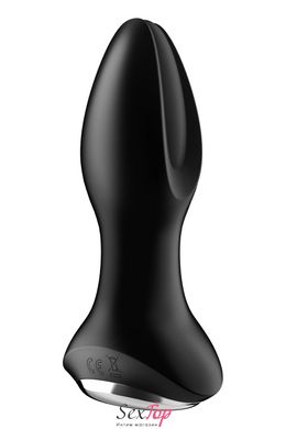 Анальная смарт вибропробка с жемчужным массажем Satisfyer Rotator Plug 2+ Black SO6279 фото