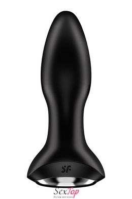 Анальная смарт вибропробка с жемчужным массажем Satisfyer Rotator Plug 2+ Black SO6279 фото