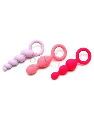 Набір анальних іграшок Satisfyer Plugs (set of 3) - Booty Call, макс. діаметр 3 см - фото товару 2