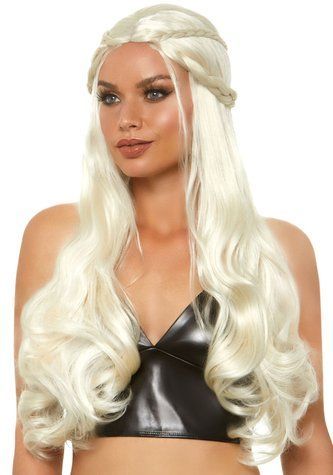 Перука Дейєнеріс Таргарієн Leg Avenue Braided long wavy wig Blond, платинова, довжина 81 см - фото товару 1