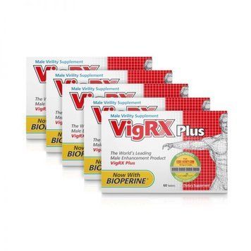 Препарат для мужской силы и здоровья VigRX Plus, 60 таблеток x 5 упаковок,  - 1