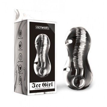 Мастурбатор без вибрации Ice Girl Textured Sensation Stroker прозрачный, Прозрачный - 1