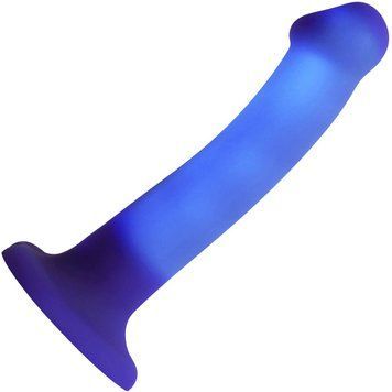 Светящийся дилдо Strap-On-Me Glow-LED Dildo Purple - M,  - 1