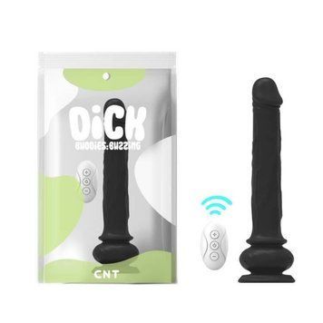 Вібратор реалістичний на присосці з пультом керування Cnt Waving Dick Vibe, Черный - 1