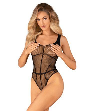 Еротичне боді з доступом Obsessive B336 crotchless teddy S/M/L - фото товару 1