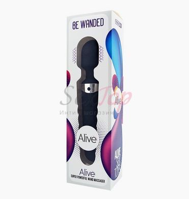 Мини-вибромассажер Alive Be Wanded Black (мятая упаковка!!!) &mdash;  фото товара 3