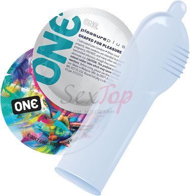 Презерватив ONE Pleasure Plus 1 шт,  - 2