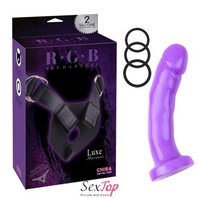 Фиолетовый страпон для женщин Harness IXI58809 фото