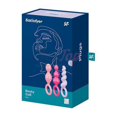 Набір анальних іграшок Satisfyer Plugs (set of 3) - Booty Call, макс. діаметр 3 см - фото товару 3