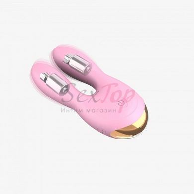 Вібратор-кролик Love To Love Hear Me Rose з двома моторчиками і різнобарвною LED-підсвіткою - фото товару 2